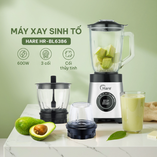 Ảnh của MÁY XAY SINH TỐ HARE HR-BL6386